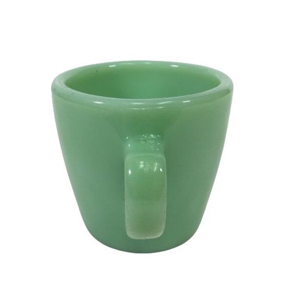 Vtg Jadeite Green Fire King Thick C Restaurant Ware Coffee Mug Anchor Hocking - Picture 3 of 9